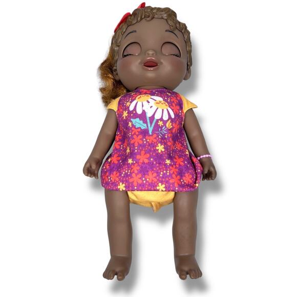 Hasbro Baby Alive Baby Grows Up Doll 2019 African American FOR PARTS OR REPAIR - Picture 1 of 6